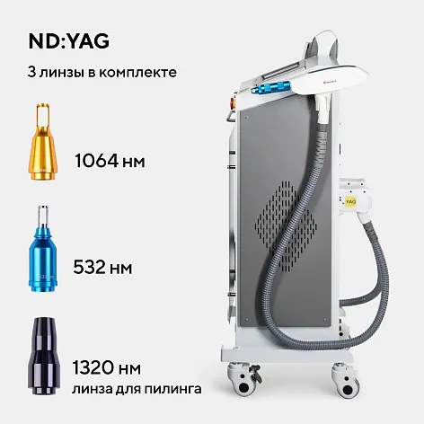 Неодимовый лазер + Элос эпилятор Lasertech COMBINE Premium Edition в Анадыре